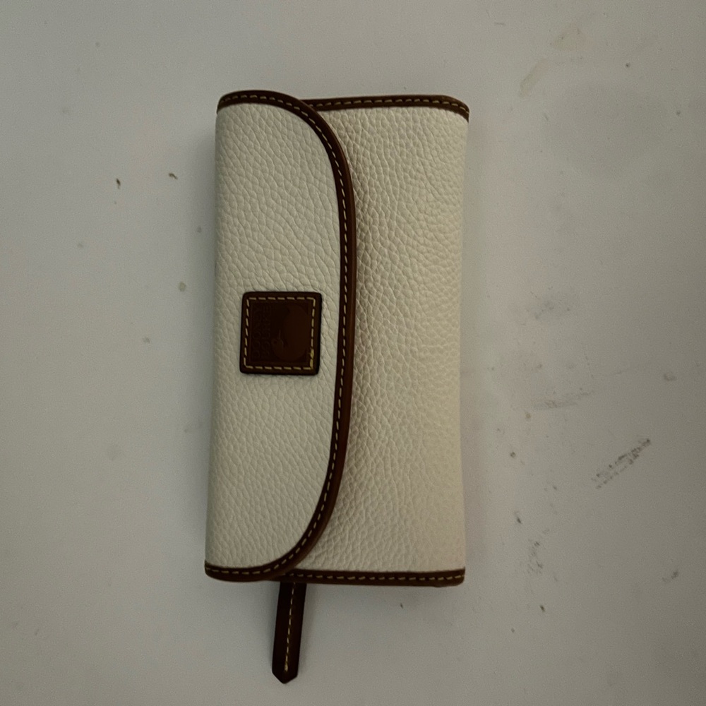 Dooney & Bourke Cream and Brown Wallet